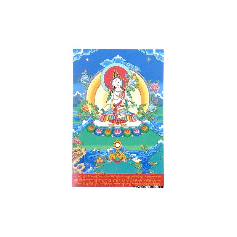Carte postale bouddhiste TARA BLANCHE Objets rituels bouddhistes CPB29