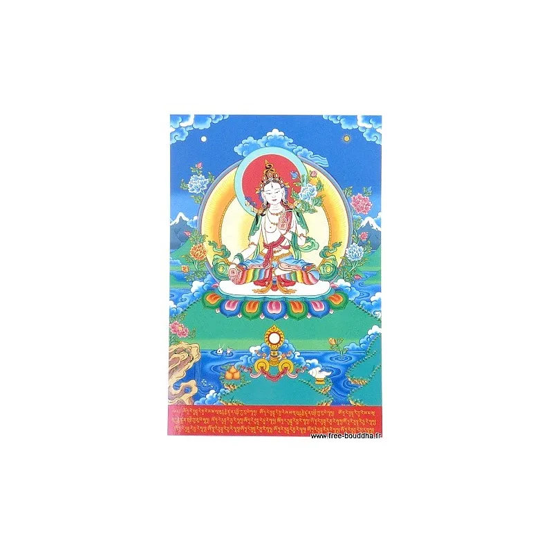 Carte postale bouddhiste TARA BLANCHE - Cartes postales bouddhistes