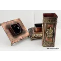 Encensoir tibétain bouddhiste Pagode en cuivre - Porte-encens tibétains