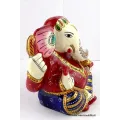 Artisanat népalais statuette Ganesh peinte à la main - Statuettes bouddhistes tibétaines artisanales