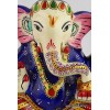 Artisanat népalais statuette Ganesh peinte à la main Objets Ganesh STA75.1