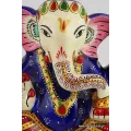 Artisanat népalais statuette Ganesh peinte à la main - Statuettes bouddhistes tibétaines artisanales