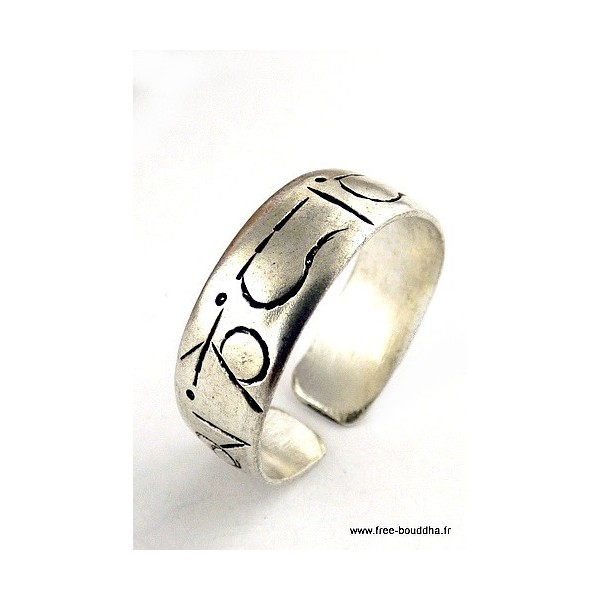 Bague tibétaine MANTRA sanskit Bagues tibétaines bouddhistes ref 4303