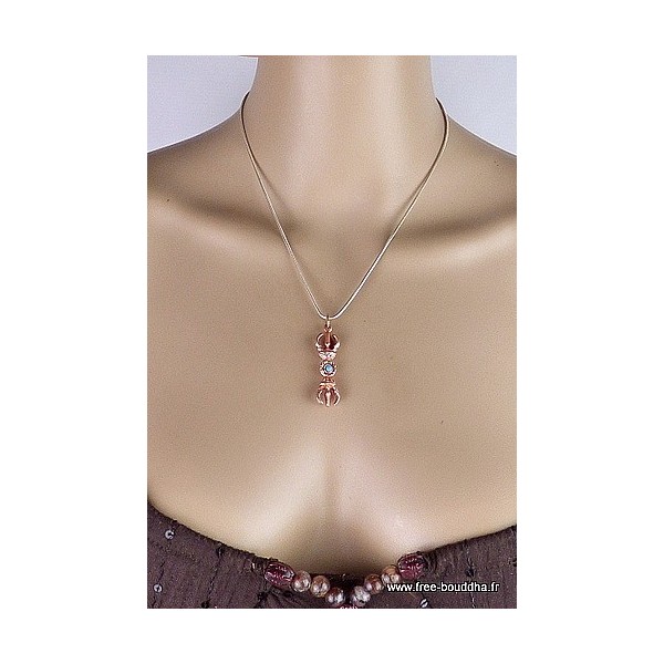 Pendentif tibétain VAJRA DORJE Bijoux tibetains bouddhistes ref 4177