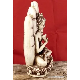 Statuette bouddhiste tibétaine Bouddha posé sur main - Statuettes bouddhistes tibétaines artisanales