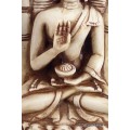 Statuette Bouddha posé sur main Statuettes Bouddhistes ref SDM