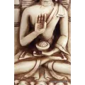 Statuette bouddhiste tibétaine Bouddha posé sur main - Statuettes bouddhistes tibétaines artisanales