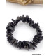 Bracelet perles chips AGATE NOIRE Bracelet baroque en Pierre AGA3