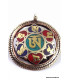 Pendentif tibétain réversible Om et Kalachakra Bijoux tibetains bouddhistes BHP43.2