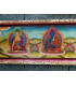 Tableau bouddhiste 5 Bouddhas Tentures tibétaines Bouddha TAB6