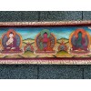 Tableau bouddhiste 5 Bouddhas Tentures tibétaines Bouddha TAB6