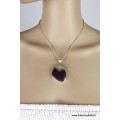 Pendentif argent Prehnite boulder Bijoux en Préhnite DA2.1