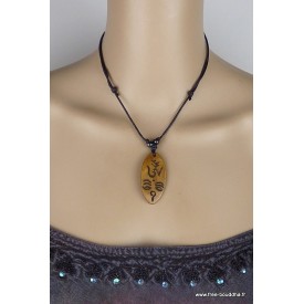 Collier tibétains symboles Yeux de Bouddha Bijoux tibetains bouddhistes WN30