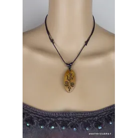 Collier tibétains symboles Yeux de Bouddha - Colliers tibétains et népalais