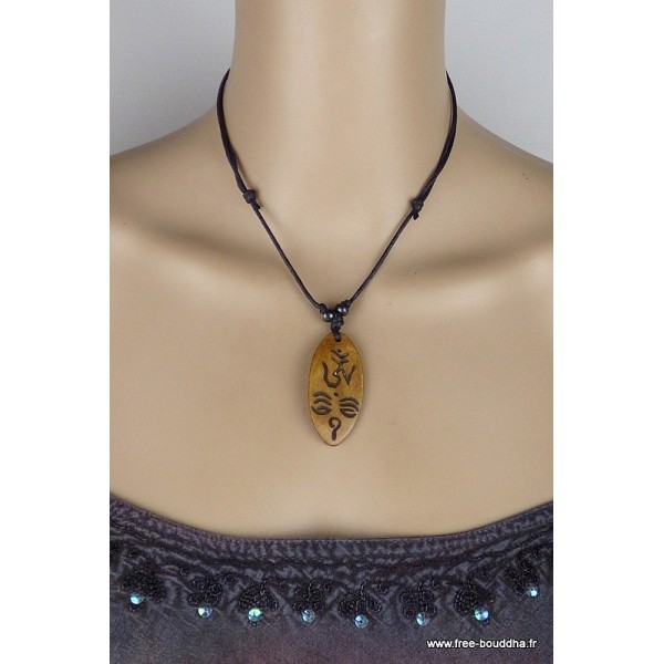 Collier tibétains symboles Yeux de Bouddha Bijoux tibetains bouddhistes WN30