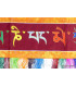 Tenture tibétaine Om mani pedme houm orange Bannières tibétaines OMPH3