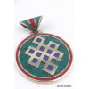 Grand pendentif tibétain Noeud infini Bijoux tibetains bouddhistes BHP42.3
