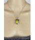 Pendentif Jaspe Bourdon jaune noir Pendentifs pierres naturelles DA60