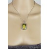 Pendentif Jaspe Bourdon jaune noir Pendentifs pierres naturelles DA60