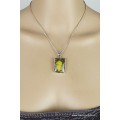Pendentif Jaspe Bourdon jaune noir Pendentifs pierres naturelles DA60