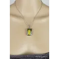 Pendentif Jaspe Bourdon jaune noir - Pendentifs pierres naturelles
