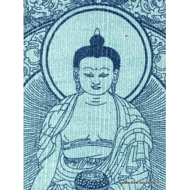 Tenture tibétaine coton Bouddha de Médecine Tentures tibétaines Bouddha TENBB