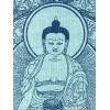 Tenture tibétaine coton Bouddha de Médecine Tentures tibétaines Bouddha TENBB