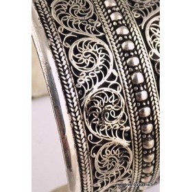 Jonc bouddhiste filigrane Bracelets tibétains bouddhistes BHB2.1