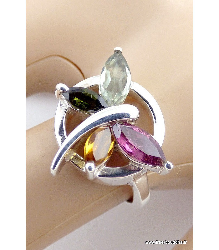 Bague TOURMALINE PAPILLON T 52 57 Bagues pierres naturelles QC16.2 Bague TOURMALINE PAPILLON T 52 57 Bagues pierres naturelles QC16.2