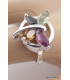 Bague Papillon Tourmalines T 57 Bijoux en Tourmaline Rose QC16.2