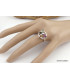 Bague Papillon Tourmalines T 57 Bijoux en Tourmaline Rose QC16.2