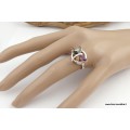 Bague Papillon Tourmalines T 57 Bijoux en Tourmaline Rose QC16.2