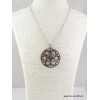 Pendentif tibétain Dordjé signes auspicieux Bijoux tibetains bouddhistes PDOR2
