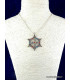 Pendentif tibétain Roue du Dharma et Dorjé Bijoux tibetains bouddhistes PDOR1