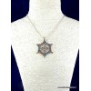 Pendentif tibétain Roue du Dharma et Dorjé Bijoux tibetains bouddhistes PDOR1