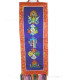 Tenture tibétaine bleue 5 symboles bouddhistes Tentures tibétaines Bouddha TENCS2