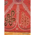 Tenture murale bouddhiste SIGNES AUSPICIEUX couleur rouge - Tentures bouddhistes
