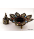 Brûleur d'encens tibétain 8 SIGNES AUSPICIEUX Brûleurs et porte-encens REF 3733.3