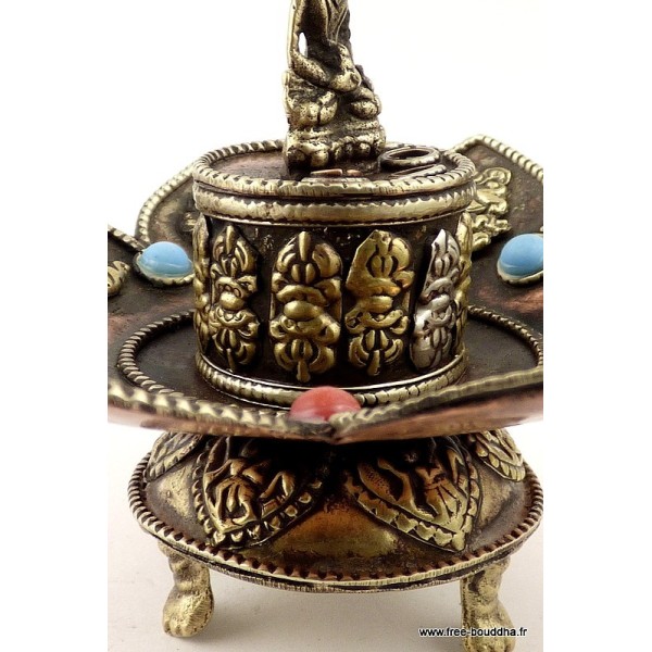 Brûleur d'encens tibétain 8 SIGNES AUSPICIEUX Brûleurs et porte-encens REF 3733.3