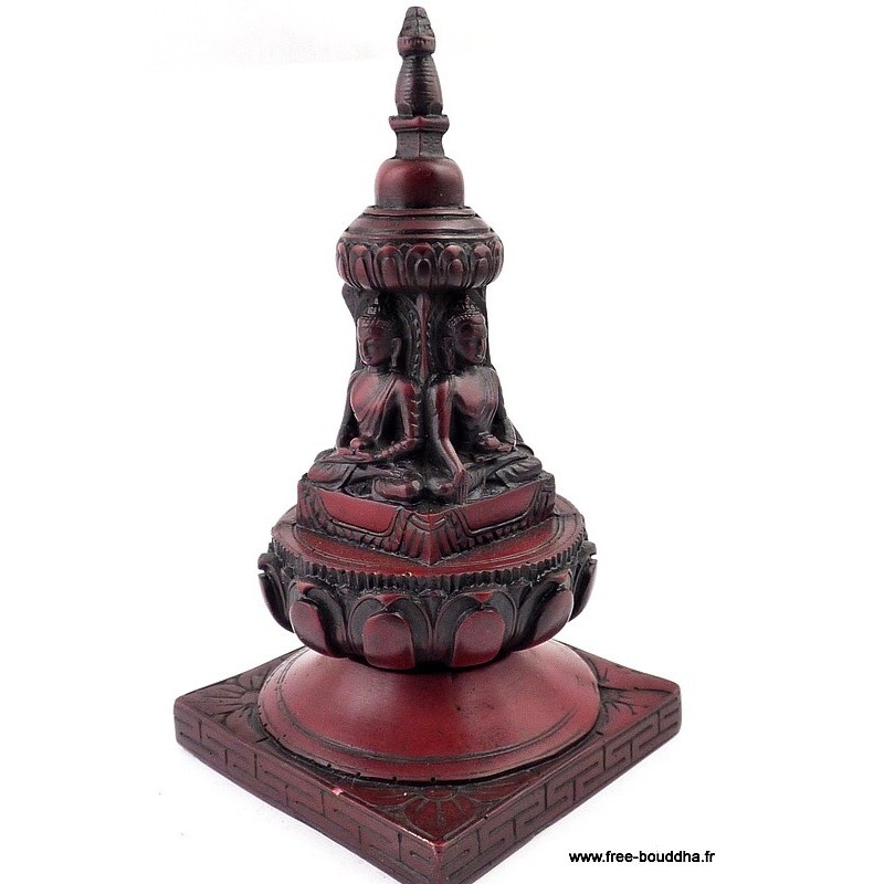 Stupa bouddhiste en résine 15 cm Objets rituels bouddhistes STUPA49