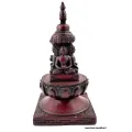 Statuette bouddhiste Stupa tibetain en résine 15 cm - Statuettes bouddhistes tibétaines artisanales