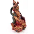 Statuette bouddhiste Guru Rinpoche 10 cm peint à la main - Statuettes bouddhistes tibétaines artisanales