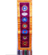 Tenture tibétaine 7 chakras bordeau Tentures tibétaines Bouddha SEPTCHA