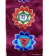 Tenture tibétaine 7 chakras bordeau Tentures tibétaines Bouddha SEPTCHA