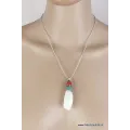 Pendentif tibétain Coquillage et mantra - Pendentifs tibétains bouddhistes
