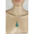 Pendentif tibétain Bouddha laiton turquoise - Pendentifs tibétains bouddhistes