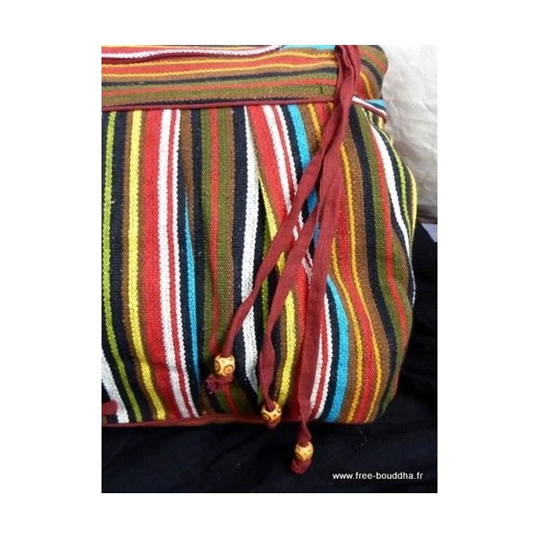 Sac indien porté épaule BLEU Sacs tibétains et indiens SACN5