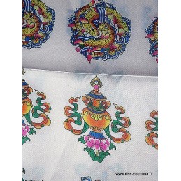 Khata tibétain satin coloré Objets rituels bouddhistes KTC