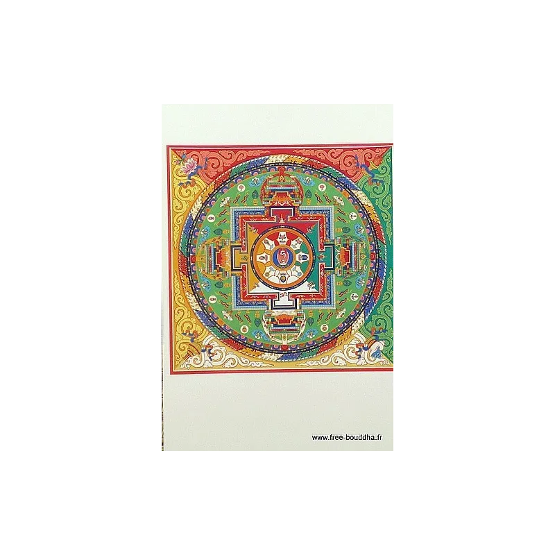 Carte postale bouddhiste MANDALA de VAJRASATTVA - Cartes postales bouddhistes