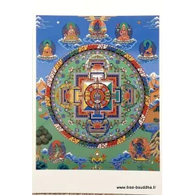 Carte postale bouddhiste MANDALA de CHENREZI - Cartes postales bouddhistes